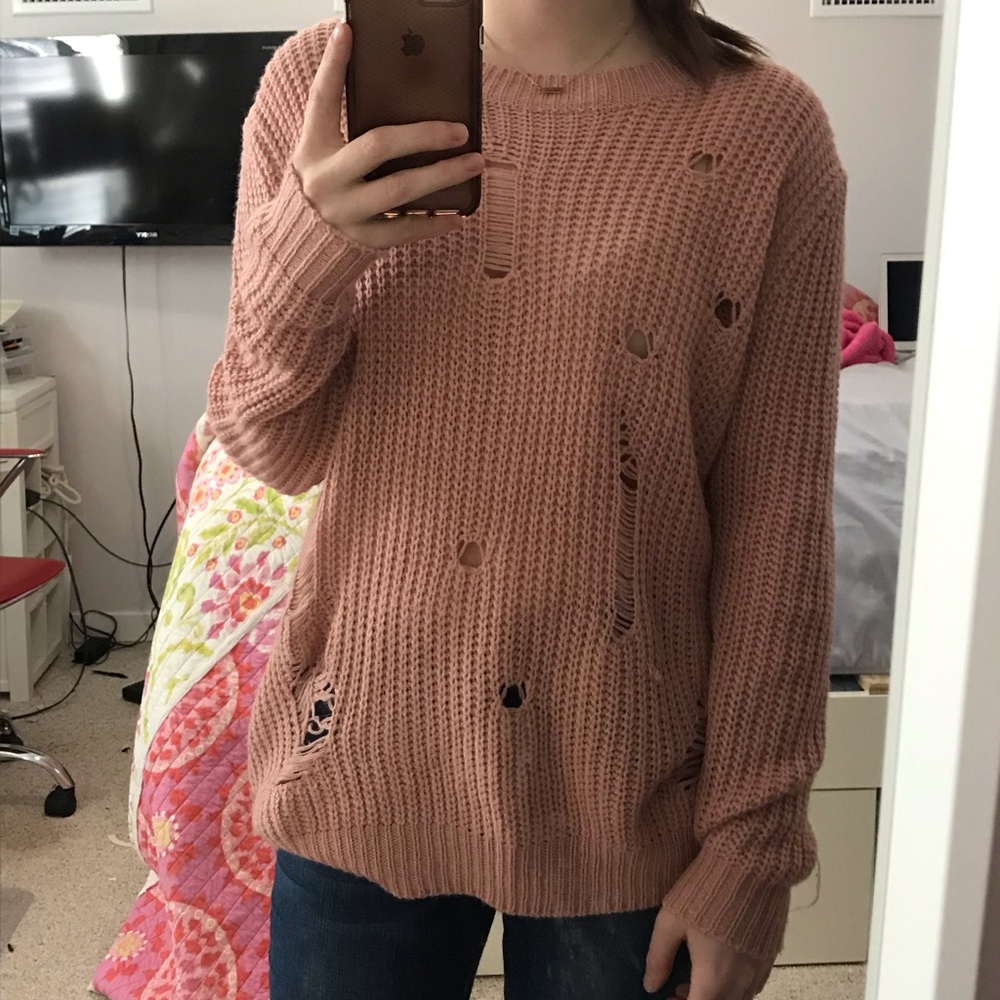 Pink sweater